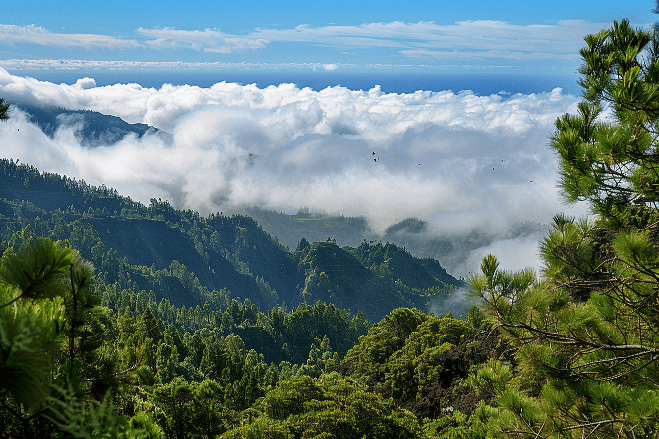 The view from the top of La Palma in the north of Tenerife