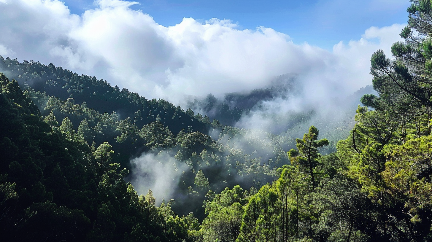 monte de los tilos en la palma